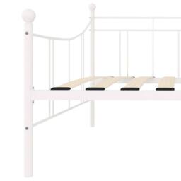 Berkfield Home Daybed Frame White Metal 90x200 cm - thumbnail 6