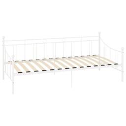 Berkfield Home Daybed Frame White Metal 90x200 cm - thumbnail 3