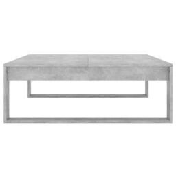Berkfield Home Coffee Table Concrete Grey 100x100x35 cm Engineered Wood - Size: 100 x 100 x 35 cm - thumbnail 6