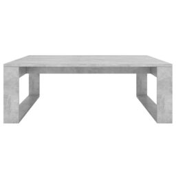 Berkfield Home Coffee Table Concrete Grey 100x100x35 cm Engineered Wood - Size: 100 x 100 x 35 cm - thumbnail 5