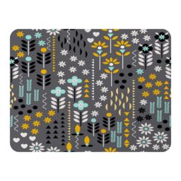 Benjamin Tate Design Flower Print Blanket in Natural - Size: 120 cm x 150 cm - thumbnail 1