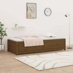 Berkfield Home Day Bed Honey Brown 90x200 cm Solid Wood Pine - thumbnail 4