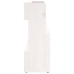 Berkfield Home Wall-mounted Shoe Racks 2 pcs White 110x9x23 cm Solid Wood Pine - Size: 110 x 9 x 23 cm - thumbnail 7