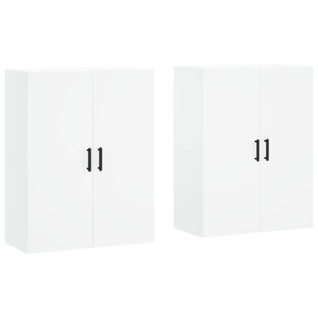 Berkfield Home Wall Mounted Cabinets 2 pcs White 69.5x34x90 cm - image 1