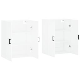Berkfield Home Wall Mounted Cabinets 2 pcs White 69.5x34x90 cm - thumbnail 4