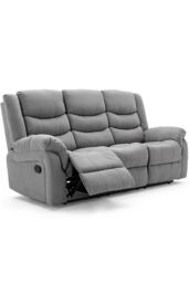 More4Homes Seattle Manual Recliner Fabric 2+3 Seater Sofa Set in Grey - thumbnail 3