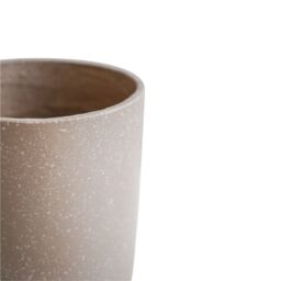 Ivyline Valetta Caramel Terrazzo Planter Set of 3 Premium Glaze in Brown - thumbnail 4