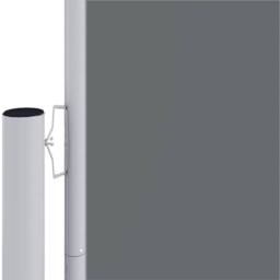 Berkfield Home Retractable Side Awning Anthracite 160x1200 cm in Dark Grey