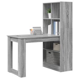 Berkfield Home with Shelf with Storage Grey Sonoma 122 x 67 x 145 cm - thumbnail 3