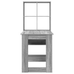 Berkfield Home with Shelf with Storage Grey Sonoma 122 x 67 x 145 cm - thumbnail 5