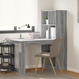 Berkfield Home with Shelf with Storage Grey Sonoma 122 x 67 x 145 cm - thumbnail 1
