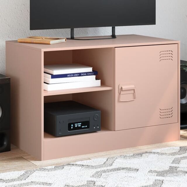 Berkfield Home TV Cabinet Pink 67x39x44 cm Steel - Size: 67 x 39 x 44 cm - image 1