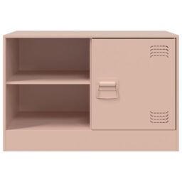 Berkfield Home TV Cabinet Pink 67x39x44 cm Steel - Size: 67 x 39 x 44 cm - thumbnail 6