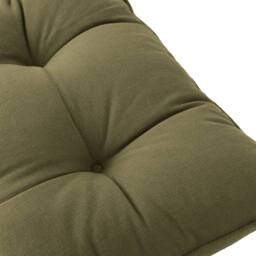 Yard Slub Cotton 2-Pack Plain Indoor/Outdoor Seat Pads in Khaki - Size: 40 cm x 40 cm - thumbnail 5