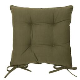 Yard Slub Cotton 2-Pack Plain Indoor/Outdoor Seat Pads in Khaki - Size: 40 cm x 40 cm - thumbnail 4