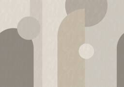 Superfresco Easy Curve & Arch Geo Neutral Print To Order 3m x 2.8m Mural in Beige - thumbnail 2