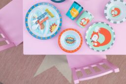 Orsina Vibrant Kids Susie Squirrel Dinner Set, Durable Children Dining Set, Compact Susie Squirrel Dining Set - thumbnail 4
