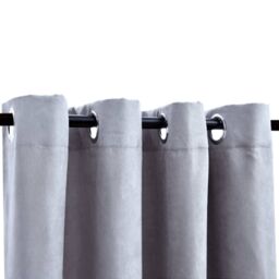 Berkfield Home Blackout Curtains with Metal Rings 2 pcs Grey 140x175 cm - thumbnail 3