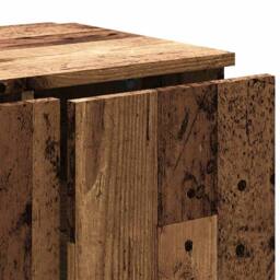 Berkfield Home TV Cabinet Old Wood 80x34x30 cm Engineered Wood in Brown - Size: 80 x 34 x 30 cm - thumbnail 7