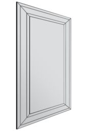 MirrorOutlet All Glass Modern Bevelled Full Length Leaner Mirror 174 x 85 CM in Silver - Size: 1 Pack - thumbnail 4