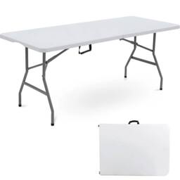 Havendro 6FT Heavy Duty Folding Table Camping Catering Picnic in White - thumbnail 1