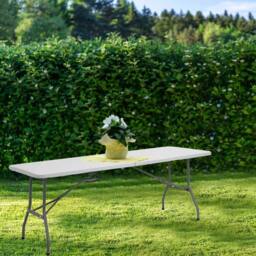 Havendro 6FT Heavy Duty Folding Table Camping Catering Picnic in White - thumbnail 5