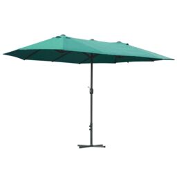 OUTSUNNY 4.6M Garden Patio Umbrella Canopy Parasol Sun Shade w/o Base in Dark Green - thumbnail 2