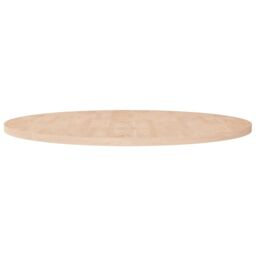 Berkfield Home Round Table Top √ò90x2, 5 cm Untreated Solid Wood Oak in Brown