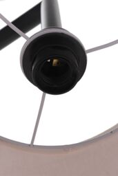 Living and Home Metal Tray Table Floor Lamp - thumbnail 7