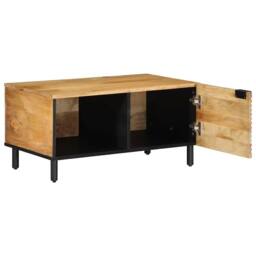 Berkfield Home Beautiful Coffee Table Brown 80x50x40 cm Solid Wood Mango - Size: 80 x 50 x 40 cm - thumbnail 1