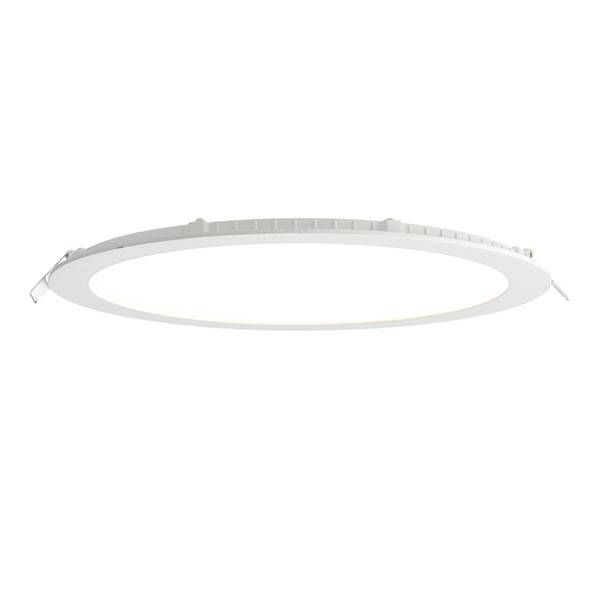 Netlighting Siriodisc Integrated LED Recessed Light Panel Matt White Frosted Acrylic - image 1
