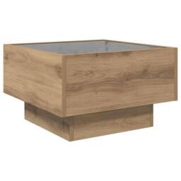 Berkfield Home Coffee Table Artisan oak 50 x 50 x 30 cm Engineered wood in Brown - thumbnail 9