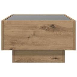 Berkfield Home Coffee Table Artisan oak 50 x 50 x 30 cm Engineered wood in Brown - thumbnail 7