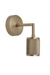 Industville Knurled Edison Wall Light, Brass in Bronze - thumbnail 4