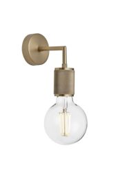 Industville Knurled Edison Wall Light, Brass in Bronze - thumbnail 2