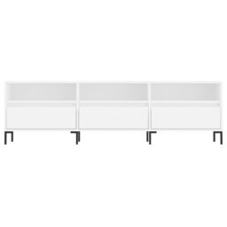 Berkfield Home TV Cabinet White 150x30x44.5 cm Engineered Wood - thumbnail 5