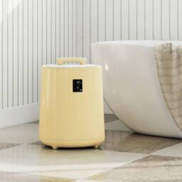 Costway Towel Warmer for Bathroom 18 L Large Blanket Warmer w/LED Display in Yellow
