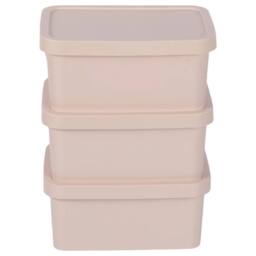 NESTLUNE Pink 7.5L Storage Box with Lid. Lidded Basket - thumbnail 4