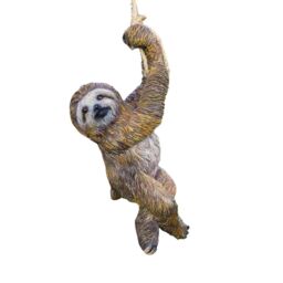 Marco Paul Sloth Hanging Garden Statue with Strong Rope in Brown - thumbnail 2