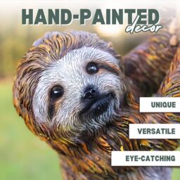 Marco Paul Sloth Hanging Garden Statue with Strong Rope in Brown - thumbnail 5