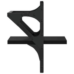 Berkfield Home Wall Shelves with Bars 2 pcs Black 20x25x30 cm - Size: 20 x 25 x 30 cm - thumbnail 6