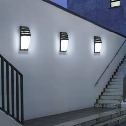 Goeco LED Wall Light Outdoor, 12W IP65 Outdoor Wall Light, 6500K for Garden in Black - thumbnail 7