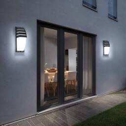 Goeco LED Wall Light Outdoor, 12W IP65 Outdoor Wall Light, 6500K for Garden in Black - thumbnail 5