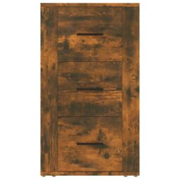 Berkfield Home Sideboard Smoked Oak 40x33x70 cm Engineered Wood in Brown - Size: 40 x 33 x 70 cm - thumbnail 3