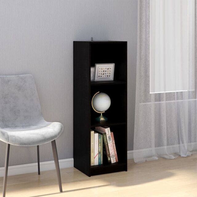 Berkfield Home Book Cabinet/Room Divider Black 36x33x110 cm Solid Pinewood - Size: 36 x 33 x 110 cm - image 1