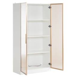 STILVORA Display Cabinet 160cm with LED lighting White - thumbnail 6