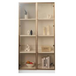 STILVORA Display Cabinet 160cm with LED lighting White - thumbnail 5