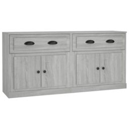 Berkfield Home Sideboards 2 pcs Grey Sonoma Engineered Wood - thumbnail 2