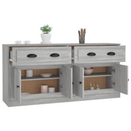 Berkfield Home Sideboards 2 pcs Grey Sonoma Engineered Wood - thumbnail 5