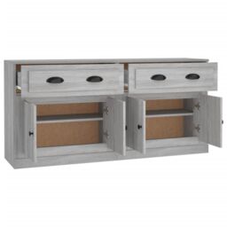 Berkfield Home Sideboards 2 pcs Grey Sonoma Engineered Wood - thumbnail 6